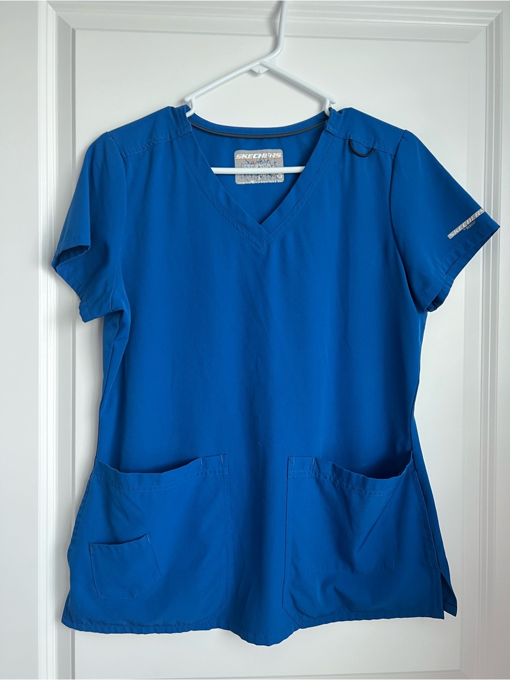 Skechers Women's Bright Blue V-Neck Scrub Top